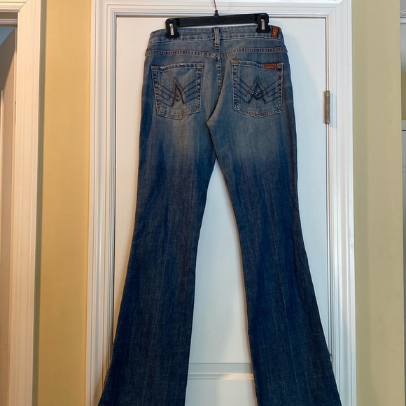 7 For All Mankind  Crystal Vintage Distressed Jeans NeverUsed - Picture 1 of 16